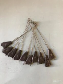 10 Plomb Lancer Bateau Avec Avançon 5 Gr Démontable Pêche Truite