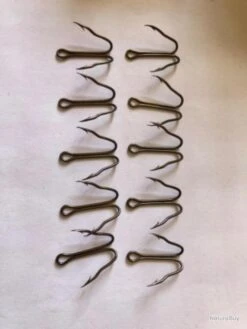 100 Hameçon Double N 2 Réf 9900 Bz Bec De Perroquet Pêche Carnassier Vmc