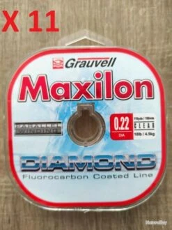 11 X Fluorocarbone Grauvell Maxilon Diamond 100m Nylon Peche 0.22mm 4.5 Kg 10lbs