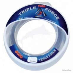 Asso Nylon Triple Force 109lb Gris Acier 50m
