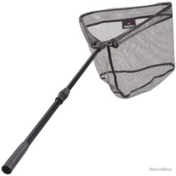Épuisette Téléscopique Pliante Sert Truite Rub'Net - 120 Cm / 40x40 Cm