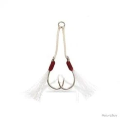 Hameçon Assist Hook Vmc Avec Plume 6139 Ah Par 3 H1/0