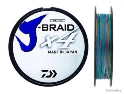 J-Braid X 4 300 M Multicolore Tresse Daiwa Ø 25/100 / # PE 3.0 / 14.4 Kg / 32 Lb