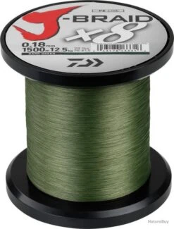 J-Braid X 8 1500 M Verte Daiwa Ø 0.42 Mm / PE 8.0 / 46.5 Kg / 103 Lbs.