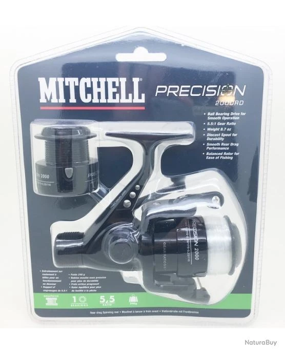 Moulinet Mitchell Truite / Carnassier Precision 2 000 RD + Garni De Nylon
