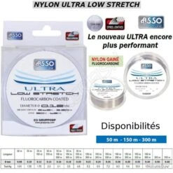 NYLON ULTRA LOW STRETCH ASSO 150 M 0.28 Mm