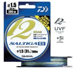 Saltiga 600 M 12 Braid EX Multicolore Daiwa 16/100 #1,5 14,0 Kg 31 Lb
