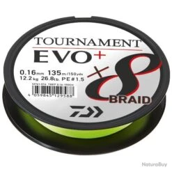 Daiwa TRESSE TOURNAMENT 8 EVO+ 135M CHARTREUSE 0.16mm-12.2kg