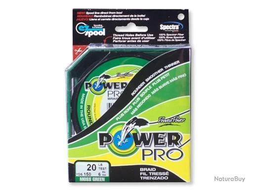 Tresse Power Pro Verte - Bobine 135m 23/100