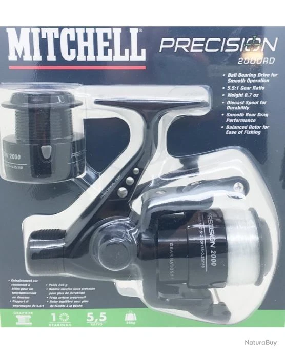 Moulinet Mitchell Truite / Carnassier Precision 2 000 RD + Garni De Nylon – Image 2