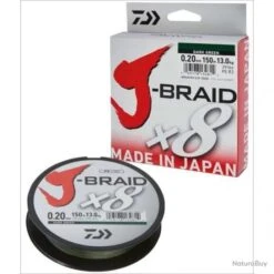 Daiwa TRESSE J BRAID 150M 8 BRINS VERTE 0.06mm / 4kg