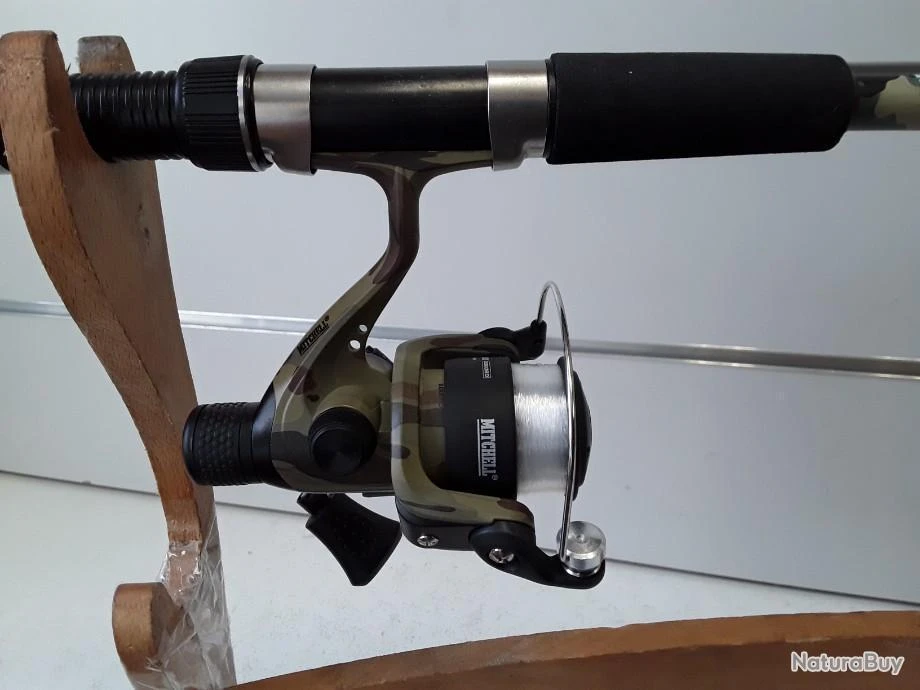 6780 CANNE AU LANCER À PECHE MITCHELL TANAGER CAMO 1,80M NEUF – Image 3
