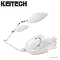Leurre Spinnerbait Keitech Tee Bone 1/2oz 14g Super White