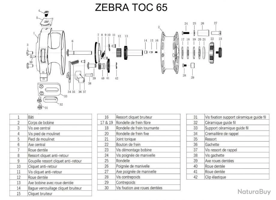 Zebra Toc 65 Moulinet Truite Au Toc Garbolino – Image 5