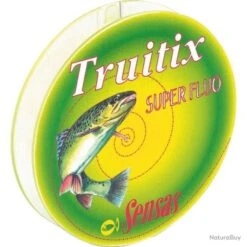 Nylon Sensas Truitix Jaune Fluo 100m - 10 / 0.18mm