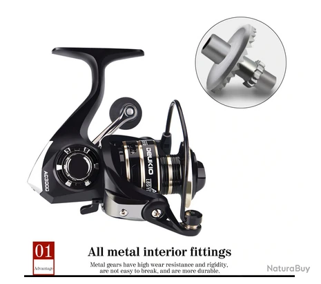 Moulinet De Pêche 4000 5.2:1 Carnassiers, Mer, Surfcasting M27 – Image 3